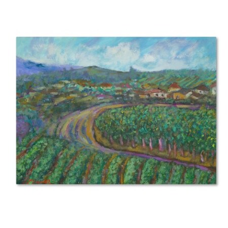 Trademark Fine Art Manor Shadian 'Cherry Trees and Strawberry Fields' Canvas Art, 35x47 MA0418-C3547GG